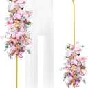 Putros Metal Arch Backdrop Stand 7.2FT Gold Wedding Balloon Arched Backdrop Stand Square Arch Frame for Birthday Party Bridal Baby Shower Ceremony Decoration (7.2x4FT(HxW)