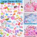 Kawaii Candy Theme Resin Slime Charms Set, (2000+ Small Pieces Included) DIY Phone Junk CaseDecorations (Candy)
