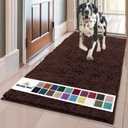 Muddy Mat Shown on TV  Super Absorbent Microfiber Dog Door Mat for Muddy Paws, Non-Slip Washable Pet Rug, Quick Dry Chenille Entryway Carpet, Machine Washable Indoor Outdoor mat, Brown 59"x35"