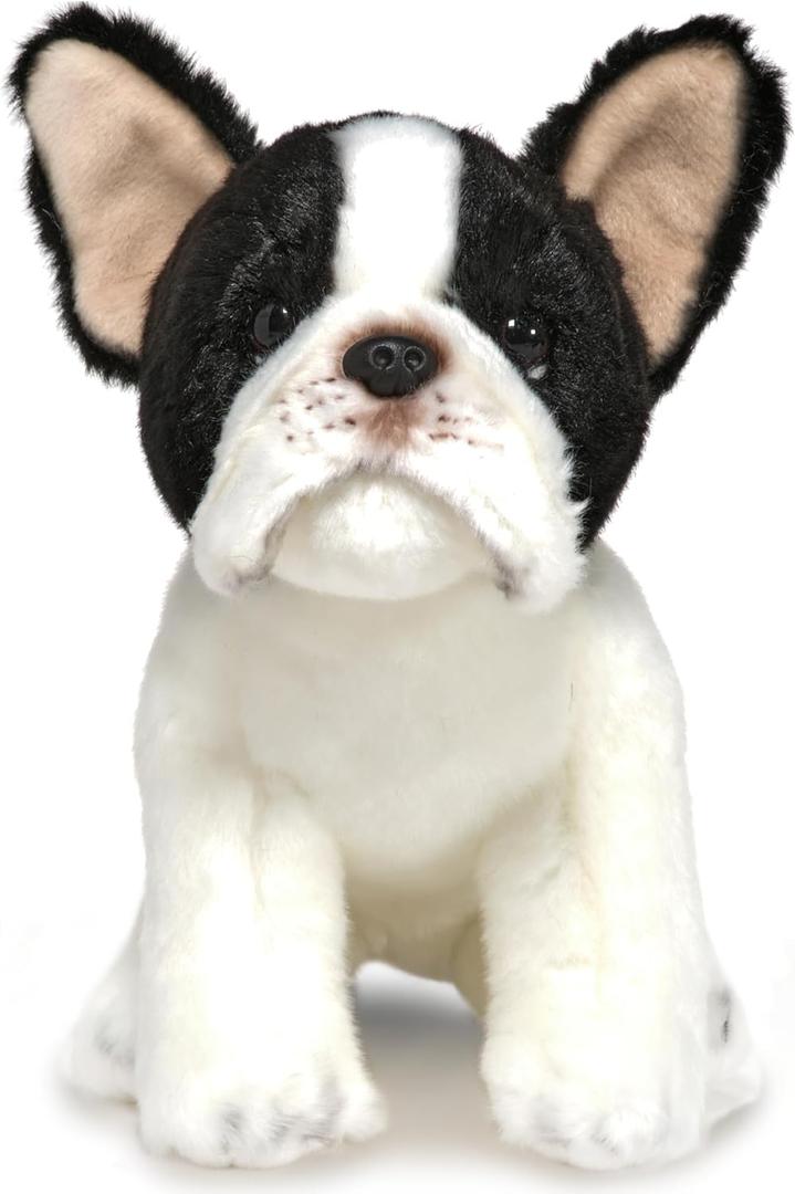 Bearington Collection Oliver The French Bulldog Plush, 13 Inch French Bulldog Stuffed Animal