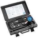 OTC 5605 Deluxe Compression Tester Kit for Gasoline Engines with Easy to Read 2-1/2" Dual Scale Gauge, Extra Long Flex Hose, Multiple Adapters, and Storage Case