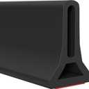 Hi-Na 6ft Collapsible Shower Threshold Water Dam Water Barrier for Shower and Water Stopper Keeps Water Inside Water Threshold for Wet and Dry Separation (6ft, Black)