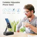 TechGlow Foldable Cellphone Stand with Bluetooth Speaker and Charging Function Birthday Gifts for Men Women Mother Father Boy Girl Teens Cool Tech Gadgets