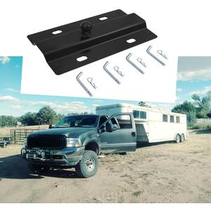 16055 5th Wheel to Gooseneck Adapter Hitch - 30,000 lbs Capacity, 2-5/16" Ball, Hard Alloy Black Powder Coating - Towing Revolution!