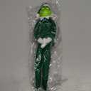 Christmas Grinch Plush Toy Xmas Ornament Elf Doll on the Shelf -Green