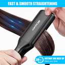 Professional Hair Straightener, 2.16'' Extra-Large Floating Titanium Flat Iron, Anti-Static 30s Instant Heating Straightening Iron with 5 Adjustable for All Hair Types