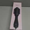 Hair Dryer Brush Blow Dryer Brush in One, Upgraded 4 in 1 Hair Dryer and Styler Volumizer with Negative Ion Anti-frizz Ceramic Titanium Barrel Hot Air Hair Straightener Brush (Black/Pink)