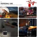 Black LED Cordless Table Lamp Set of 2, Rechargeable Wireless Lamps with Speaker, 3 Color Dimming Desk Lamp for Bedside, Room, Office, Restaurant, Bar, Night