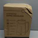 KIDISLE Percolator Coffee Pot Electric Coffee Maker, Brews 2–10 Cups, Auto Keep Warm, Stainless Steel Basket, Borosilicate Glass, EasyPour Spout, CoolTouch Handle