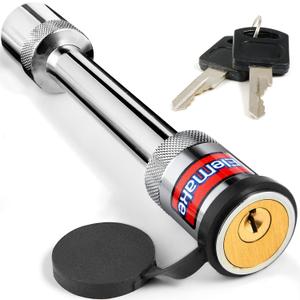 Trailer Hitch Pin, Anti-Rust Brass Core Hitch Lock with 5/8" Pins, Extra Long 3-1/2" Effective Length for Class III-V Receivers (2", 2-1/2"), Heavy Duty 20,000 LBS Towing