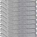 2 x Reuseable Cleaning Cloth,Soft Wire Dishwashing Rags ,Double layer multi-purpose anti-scratch steel wire multi-purpose cleaning cloth,Suitable for tableware, metal,kitchen,home,office (10-Silver)