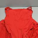 QINSEN Square Neck Swim Dress for Women Tummy Control One Piece Swimsuit Wrap Bathing Suit (Red, XL)