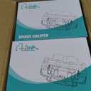 1K0615423D 1K0615424D Rear Disc Brake Caliper Assembly Without Bracket for Audi A3 2010-2013, Volkswagen Golf 2011, Jetta 2012-2018, Beetle 2014-2018 1.4L 1.8L 2.0L 2.5L Driver and Passenger Side