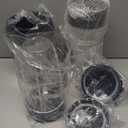 12-Piece Smoothie Blender Maker 25,000 RPM Personal Blender for Ice Crushing Smoothies & Frozen Drinks Nuts with 23oz, 32oz, 37oz Portable Cups Two 6-Leaf Stainless Steel Blades, Silver