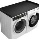 Kaboon Washer Dryer Countertop Only, Melamine Countertop with Edge Rails - 27.5" Depth x 54" Width Laundry Room Organization, Black
