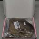 Hair Topper for Women 10 Inch Short Bob With Bangs, Side Part for Thinning Hair Synthetic Wig Piece Drak Blonde with Drak Root