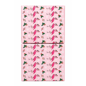 2 x Festive Flamingoes Gift Card Holder