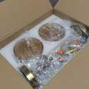 Vintage Battery Operated Wall Sconce Set of 2, Wireless Rechargeable Dimmable Wall Light with RGB Bulb and Remote for Bedroom, Vintage Gold Wall Lamp for Bedroom Living Room Hallway (Amber)