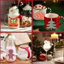 Christmas UV DTF Cup Wrap, 20 Sheets Merry Christmas UV DTF Cup Wraps for 16 oz Glass, Cute Joy to The World UVDTF Decals Transfer Stickers Waterproof Rub On Transfers for Crafting, Xmas Gift