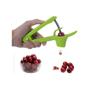 Veleka, Cherry Pitter Tool, Stainless Steel Cherries Corer Pitter Tool Pit Remover, Olive Pitter Tool with Hand-held Push Design, Save Time Helpful Gadgets for Making Cherry Jam and Cherry Pie., Black