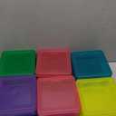 OMNISAFE 12 Pack Small Colored Plastic Hobby Art Craft Organizer, Mini Plastic Storage Containers with Latching Lid, for Pencil Box, Lego, Crayon (Colorful)