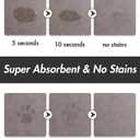MontVoo-Absorbent Pet Feeding Mat-No Stains Pet Mat for Food and Water Bowl-Quick Dry Cat & Dog Food Mat Water Dispenser Mat-Pet Supplies Mat-Dog Water Bowl Mat for Messy Drinker,Brown,23"x34"