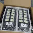 Solar Lights Outdoor, IP66 Waterproof Street Lights Outdoor, 6500K Dusk to Dawn Solar Security Flood Lights Motion Sensor with Remote Control for Yard, Entryway Garage, Porch 4 Pack