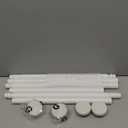 ENJOYBASICS 2 Pack Adjustable Spring Tension Curtain Rods 32 to 54 Inches, Stainless Steel White Shower Rod No Drilling for Window, Bathroom, Closet, Room Divider, 7/8" Diameter