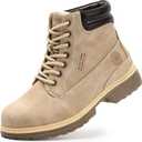 ANJOUFEMME Combat Work Hiking Boots for Women - Ladies Casual Waterproof Outdoor Boots, Walking Hiking Shoes, Backpacking Boots 8