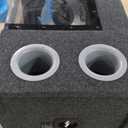 Pyramid 12" 1200W Car Audio Subwoofer - 2 Way Neon Bandpass Speaker System w/Blue Lights, DC 12V Input/4 Ohm/32Hz-1KHz Freq.Res w/Plexi-Glass Front Window & Silver Polypropylene Cone