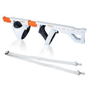 DEVASO Magnetic VR Stock for PSVR2, 3-in-1 Changing VR Handle Accessories for Playstation VR2, Handle Attachment with Shoulder Straps for Enhance FPS Gaming Experience