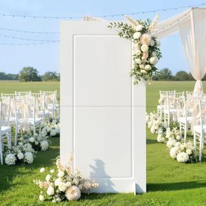 imprsv 6FT Square Arch Backdrop Stand, Reusable PVC Board and SUV Friendly | Tool-free Assembly, 36lbs Heavy Duty, Decor for Birthday Wedding Baby Shower, Backdrop for Planner and Personal Event