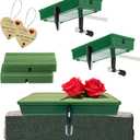 ALL SPECIAL 2 Sets Cemetery Saddles for Headstones - Grave Saddles for Tombstone, Flower Holder for Cemetery fit on Gravestone Wide from 3 to 8 Inches, Never Be Blown Away by Wind (Patented Product)