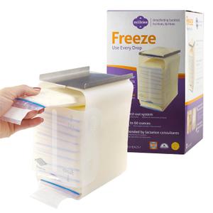 Fairhaven Health Milkies Freeze Organizer for Breast Milk Storage Bags Freezer, Breastmilk Storage Container Storing System for Freezing Breastmilk, Use with Standard Milk Bags