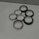 LOSYHU 11 PCS English Muffin Rings 3.15 Inch Metal English Muffin Molds with Silicone Brush Stainless Steel Crumpet Rings Nonstick Double Rolled Tart Ring Cookie Rings for Home Food Making Tool