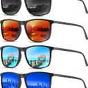 YDAOWKN Polarized Sunglasses for Men, Lightweight Sun Glasses With UV Protection for Driving Fishing Golf