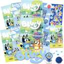 Disney Bluey Party Favor Set - Bundle of Bluey 8 Bluey Activity Packs with Games and Coloring Pages, More | Bluey Birthday Party Supplies