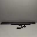 Tension Curtain Rod 51-166 Inch, Dual-End Adjustable Outdoor Curtain Rod, No-Drill Carbon Steel Rust-Resistant Spring Shower Rod, Extra Long for Patio Bathroom Window, Easy Install 1.26-Inch Diameter (51-166")