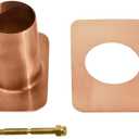 Monarch Rain Chains Gutter Adapter Standard Adapter with Brass Bolt for Chain Installation, Pure Copper Rain Chains for Gutters Mount, Rust-Resistant Drainage Mount for Roof Downspout Chain