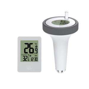 Longzhuo Pool Thermometer Floating, Digital, Easy Read, Waterproof, Indoor/Outdoor Temperature Monitor and Receiver Set for Swimming Pool, Hot Tubs, Ponds, Aquariums