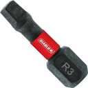 Diablo #3 Square Drive Bits with MaxTorque Zone for Durability and Impact Resistance - Optimized Tip, Laser Engraved Bit Type - 1/4" Hex, 1" Length, 5-Pack - DSQ31P5
