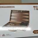 ropoda Sapele Wood Backgammon Board Game Set (18 Inches) for Adults and Kids - Classic Board Strategy Game - Portable and Travel Backgammon Set with Wooden Playing Pieces and Accessories, 12.5 Inches X 20 Inches X 0.1 Inches