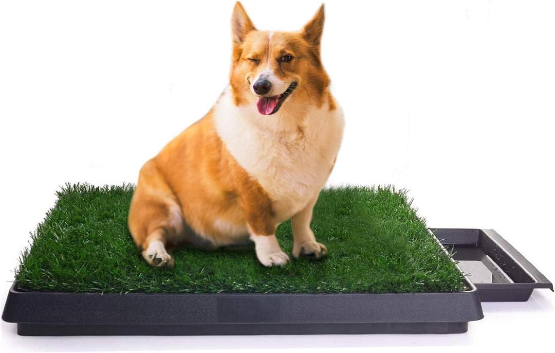 Sailnovo Dog Toilet for Dogs and Small Pets Artificial Grass, 75 x 50 x 7 cm