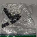 Diamond Dog Pearls Necklace Jewelry for Small Dogs Puppy - Bling Rhinestones Cat Wedding Collar - Chihuahua Yorkie Girl Clothes Costume Outfits Accessories (Snow White, Size L)