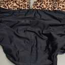 SUUKSESS Women Sexy Tummy Control One Piece Swimsuits Halter U-Wire Bathing Suit (Leopard Black, XL)