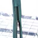 UWIOFF 4-Tier Greenhouse Replacement Cover Clear PVC Greenhouse Cover with Roll-Up Zipper Door - 27" L x 19" W x 63" H