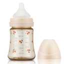 Grosmimi PPSU Baby Bottle, BPA Free (6oz, Cherry Rose Gold)
