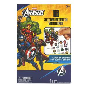 MARVEL Avengers Sticker Activity Valentines
 2 Pack