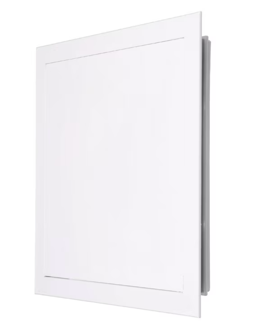 PATIKIL Drywall Access Panel 15x15 Inch, Aluminum Frame Wall Hole Cover Plumbing Access Doors with Click Open/Close Mechanism for Wall Ceiling, White
