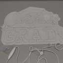 Congrats Grad Neon Sign with Graduation Cap, Cold White Graduation Class of 2025 Light Up Sign for Wall Decor,USB Powered Adjustable Brightness Led Sign for 2025 Graduation Party Backdrop Decorations